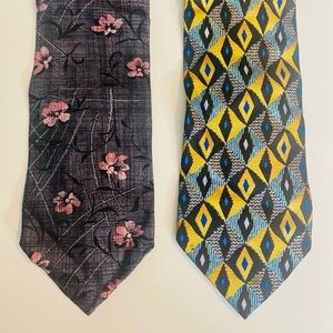Two Tino Cosma 100% Silk Ties